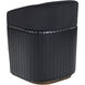 Genval Abbington Black / Cantina Black Wheeled Lounge Chair, Wheeled